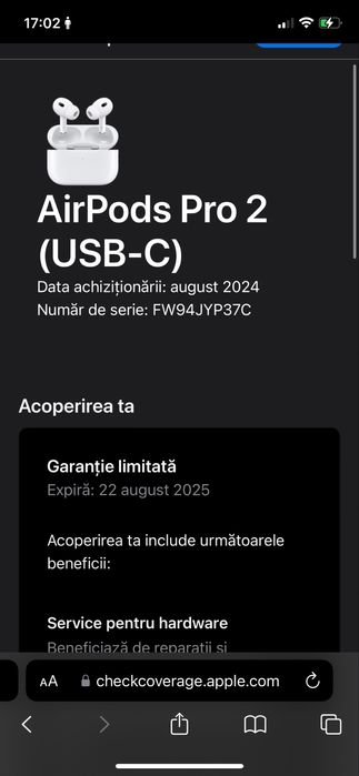 Casti Wireless Airpods pro 2