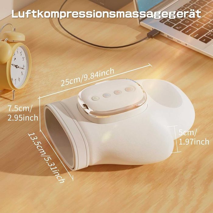 Aparat masaj electric pentru mâini, compresie termică, tunel carpian, artrită (Nou)