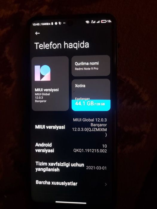 Сатилади Редми нот 9 про