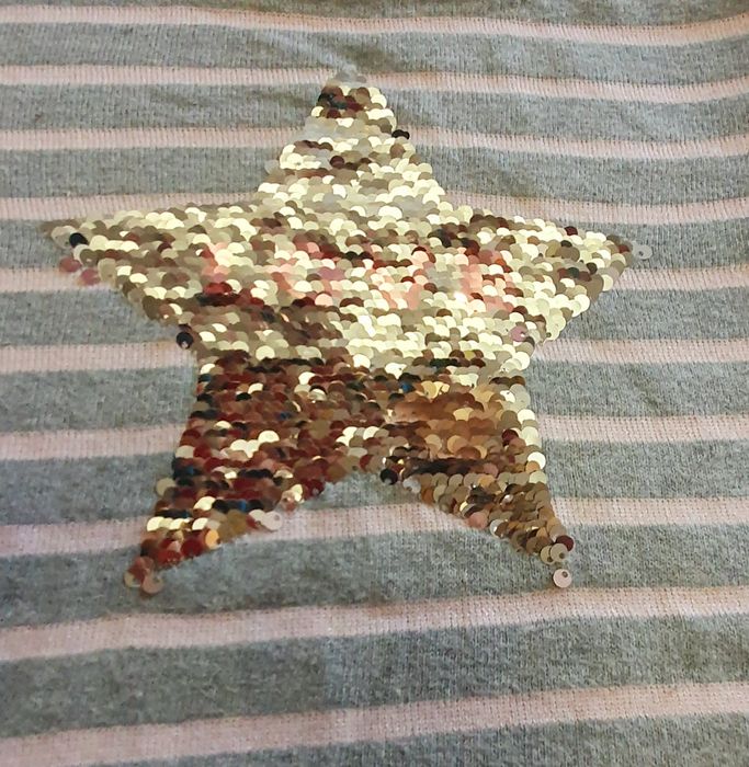 Джъмпер OKAIDI с пайети за момиче на 7-9 години