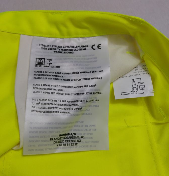 Pantaloni Fristads Kansas Cordura verde neon de înaltă vizibilitate 48
