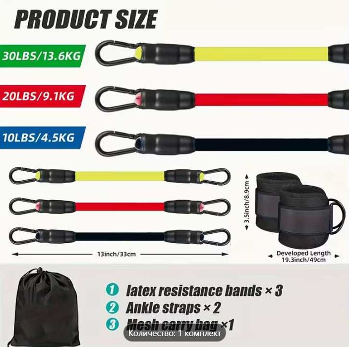 Ластици за пилатес тренировки