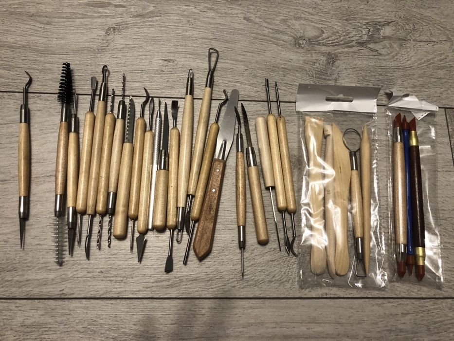Set 30 Unelte Modelare si Sculptura in Lut Lungime: 13 - 20cm