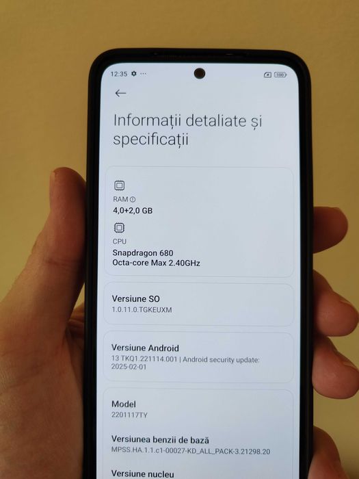 Redmi Note 11 - 6 GB Ram, 128 GB stocare, NFC, Dual Sim + 3 huse Noi!