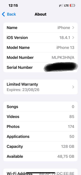 Iphone 13 karobka dokument