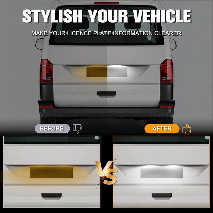 LED плафони регистрационен номер VW T4