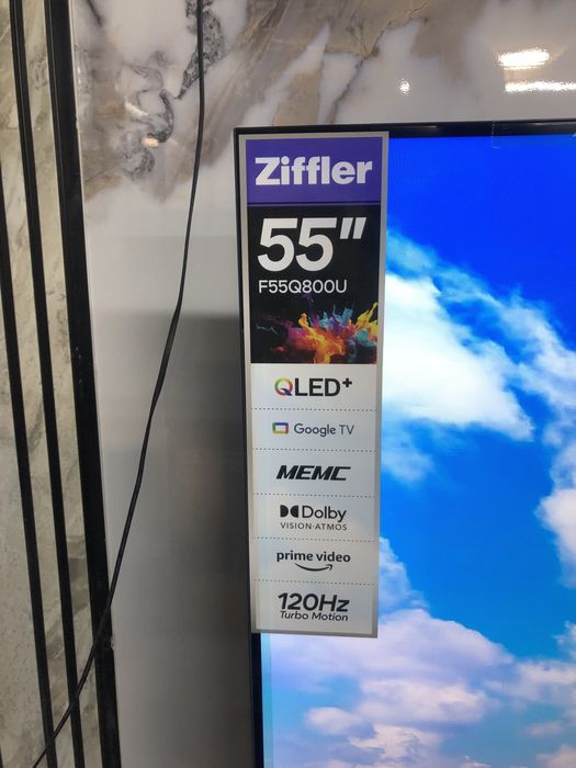 Телевизор Ziffler Qled 120hz SMART TV с доставкой/ кронштейном