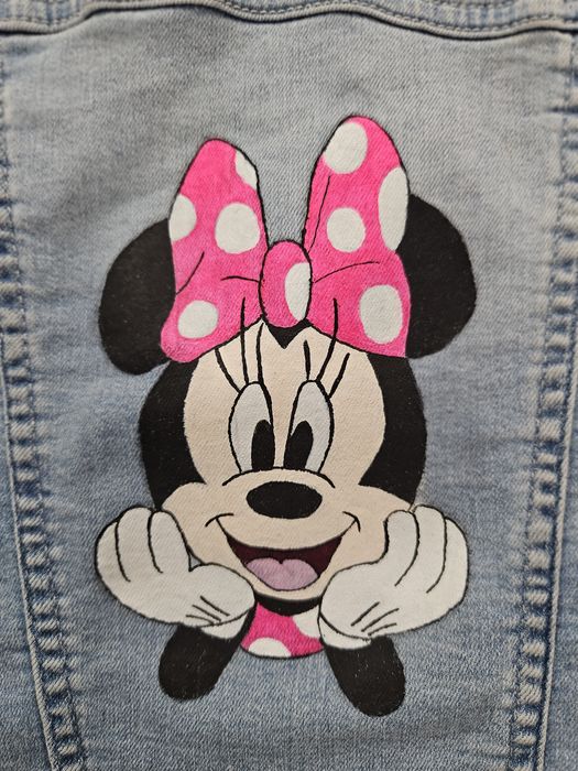 Geaca noua Minnie Mouse  pictata manual 104 cm
