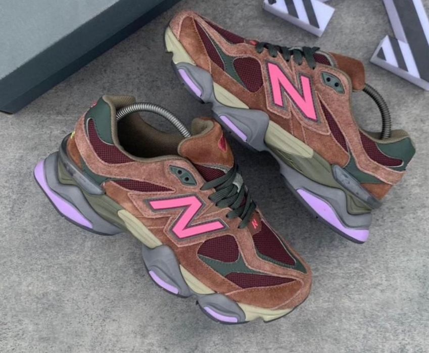 Нови дамски маратонки New Balance 9060 Rich Oak Burgundy