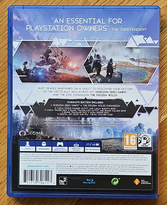 Horizon Zero Dawn Complete Edition PS4 Playstation 4 Плейстейшън 5 PS5