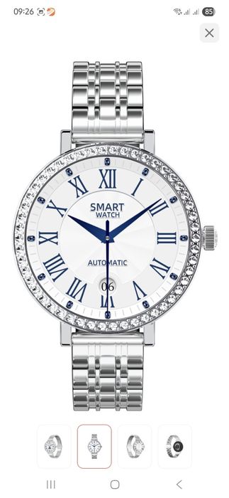 Умные часы с металлическим браслетом