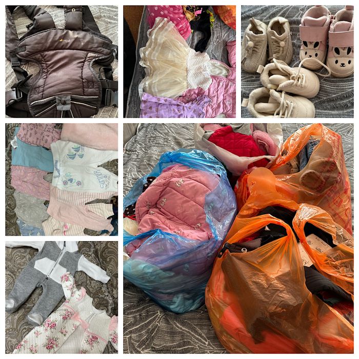 Отдам даром вещи на девочку от рождения до 1,5 года