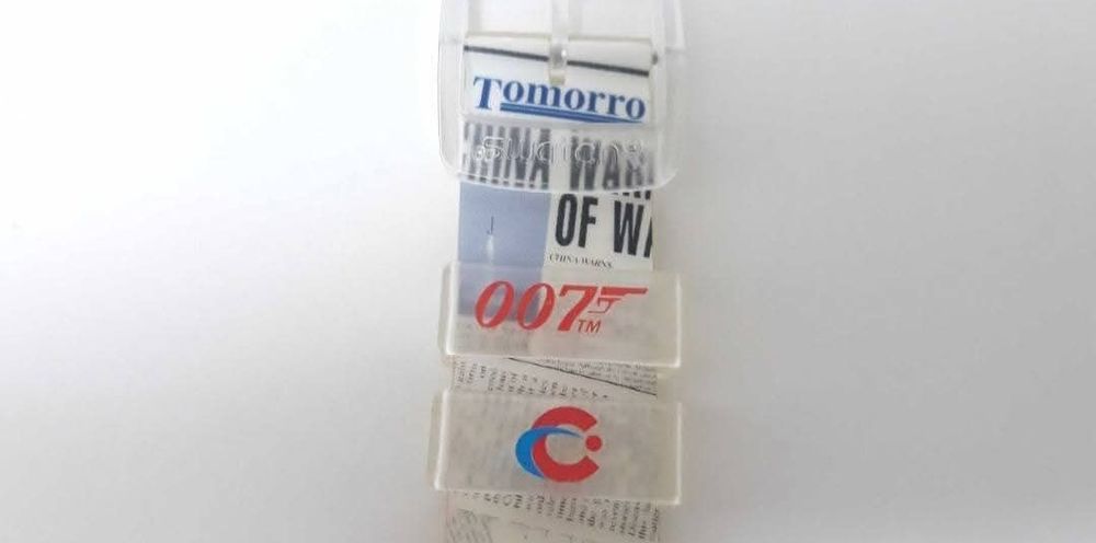 Ceas Elvetian James Bond 007 Swatch SUJK138  - Elliot Carver, rar