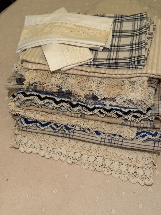 Старинни платове – 100% лен и памук | Ретро, битови, ръчно тъкани