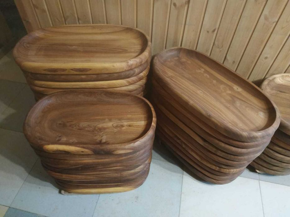 Деревянная посуда из дерева, карагач