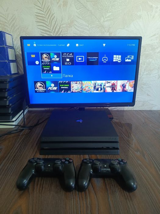 Ps4 PRO 1TB 4k UHD goldhen proshivkali