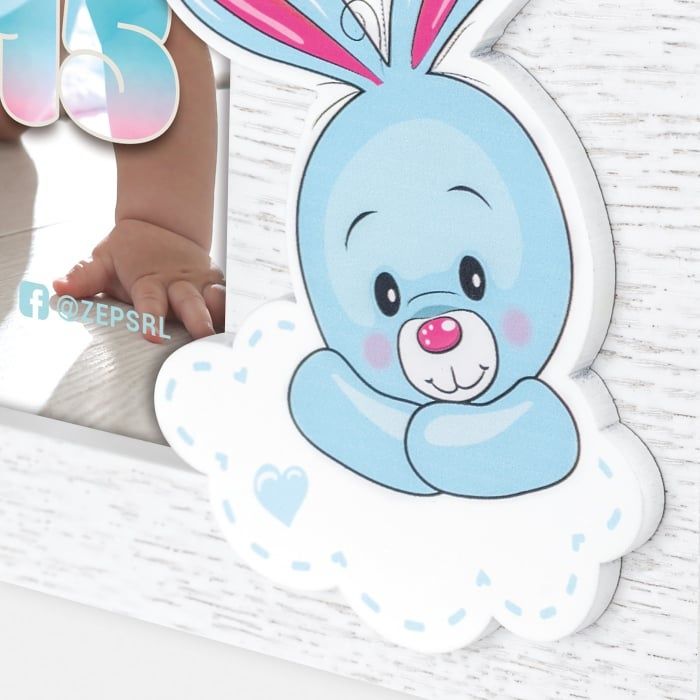 Rama foto bebelusi 
Pentru fata și băiat, rama este dintr-un mat