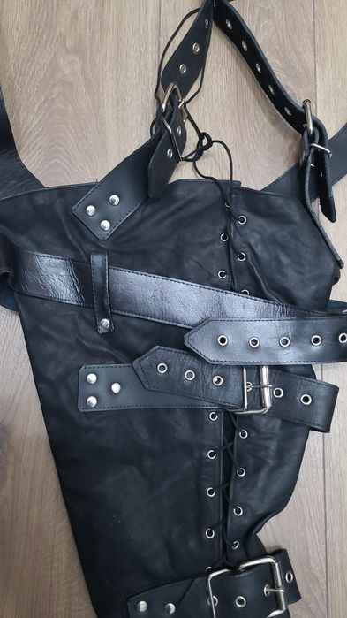 arm sack slave bdsm fetish piele naturala bondage