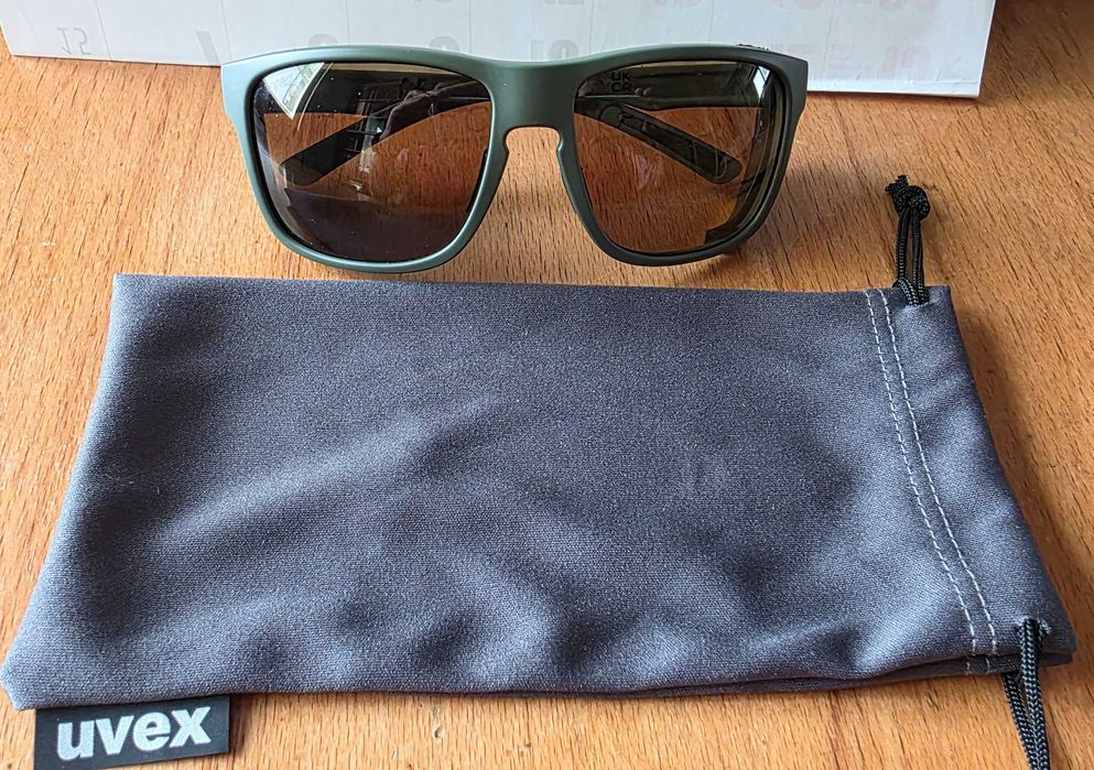 Нови слънчеви очила Uvex sportstyle 312 VPX Polarized - Тъмно зелени