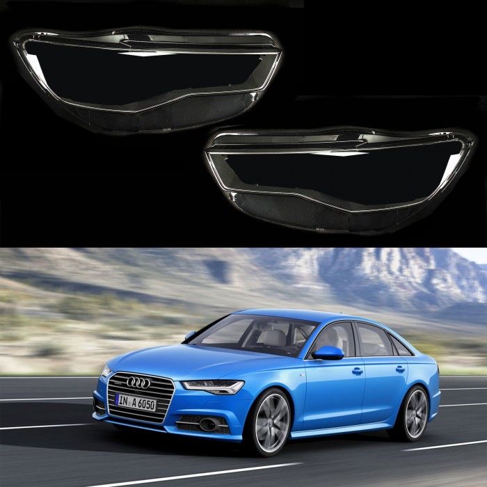 Audi A6 C7 FACELIFT капаци фарове ауди а6 ц7 стъкла фар капак крушка