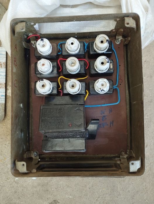 Tablou electric industrial pentru șantier de construcții.