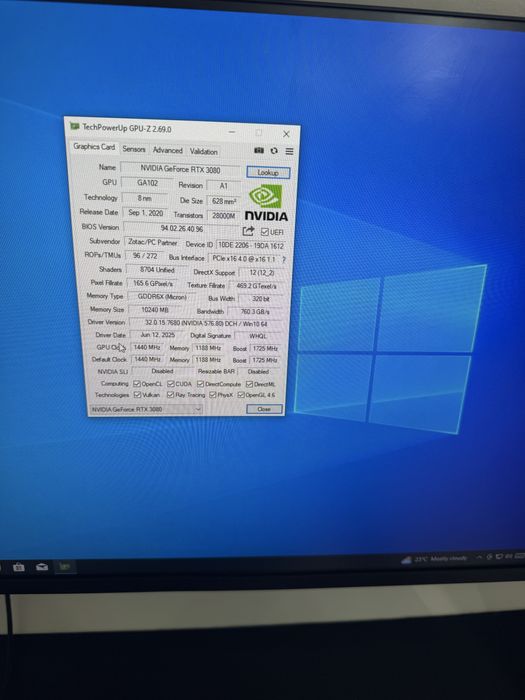 Zotac RTX 3080 10Gb