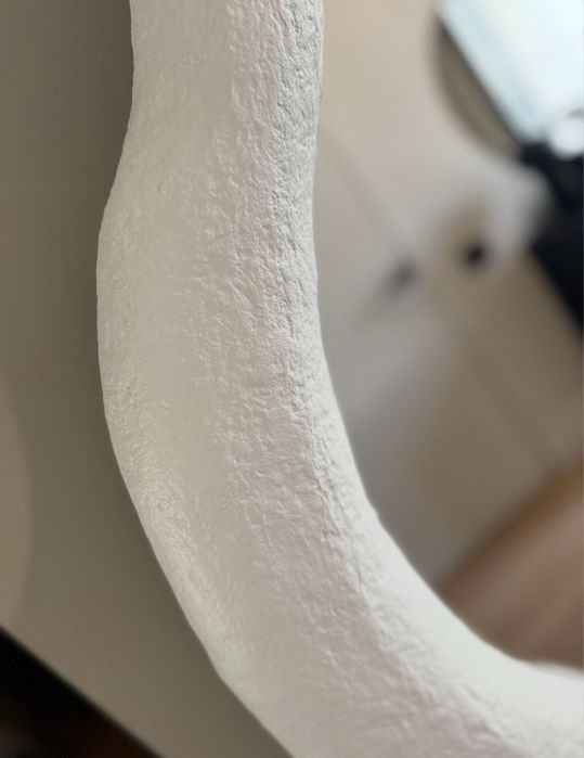 Oglinda decorativa/Oglinda mare handmade LED stil wabisabi – unicat