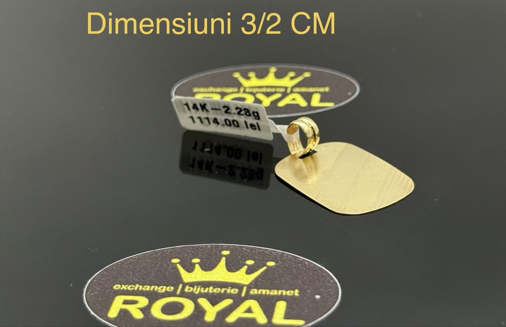 Bijuteria ROYAL : Pandantiv AUR 14K NOU / 2.23 GR
