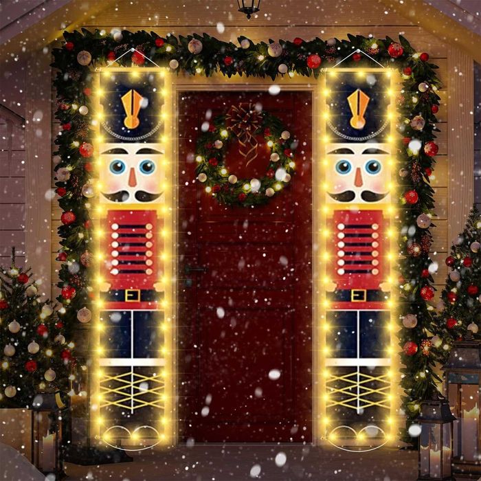 Banner de Crăciun cu Spărgătorul de Nuci