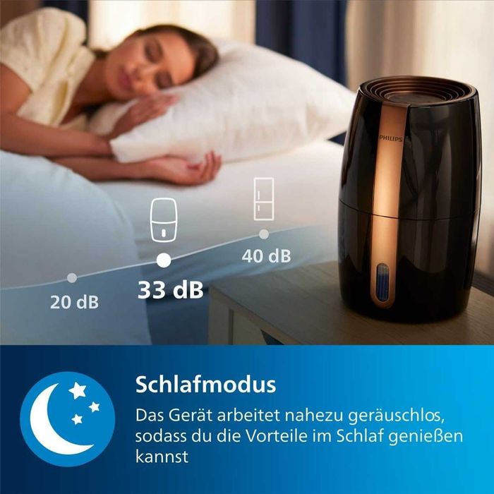 Овлажнител за въздух Philips 2000, технология NanoCloud HU2718/10, (33 dB)