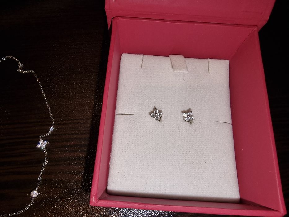 Дамски сребърни бижута Celestia с Родий и Цирконий