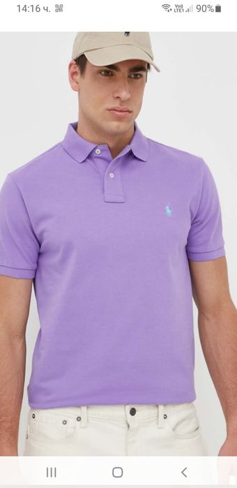 POLO Ralph Lauren Pique Cotton Slim Fit М НОВО ОРИГИНАЛ Мъжка Тениска!