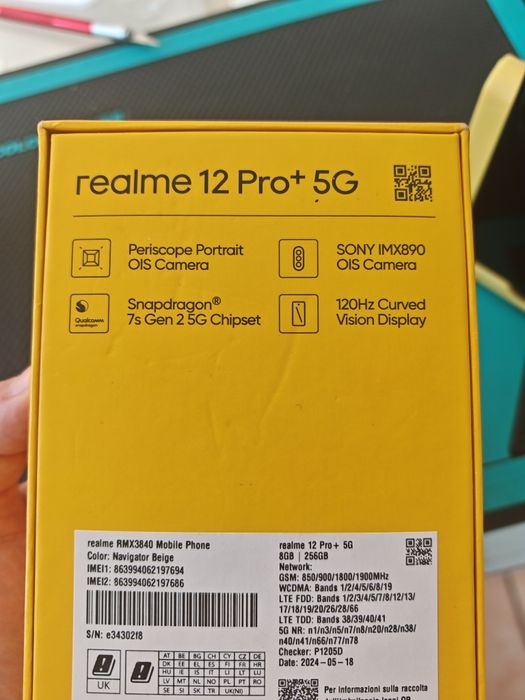 Realme 12 Pro Plus, 8/256 GB, Nou, Garanție