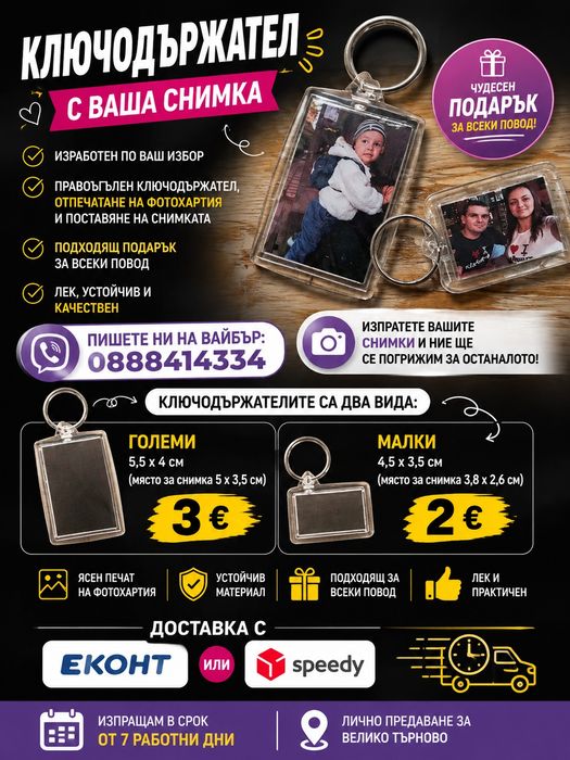 Ключодържател с ваша снимка