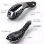 FM Трансмитер X7 Bluetooth за автомобил с LCD дисплей