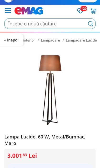 Lampadar Lucide Coffee lamp