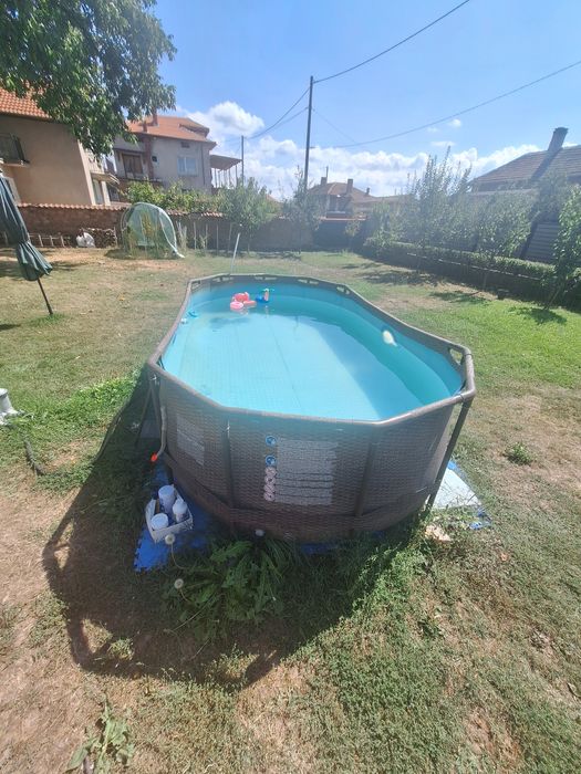 Bestway - Сглобяем басейн овален 427 cm x 250 cm x 100 cm