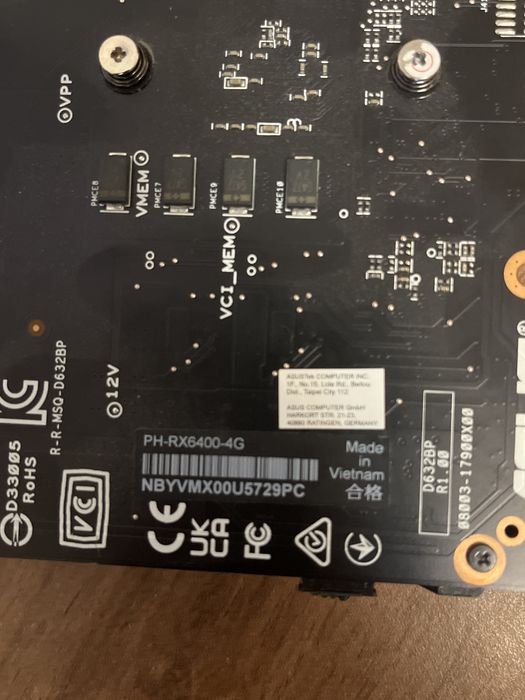 Placa Video Asus Rx 6400