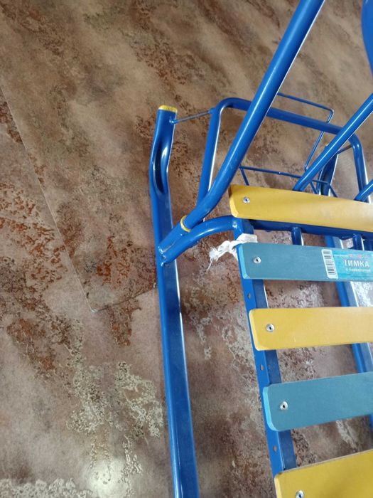 Санки детские синие