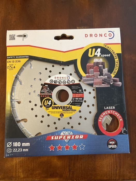 Disc diamantat segmentat Flex 180 230 Dronco Superior U4 protect