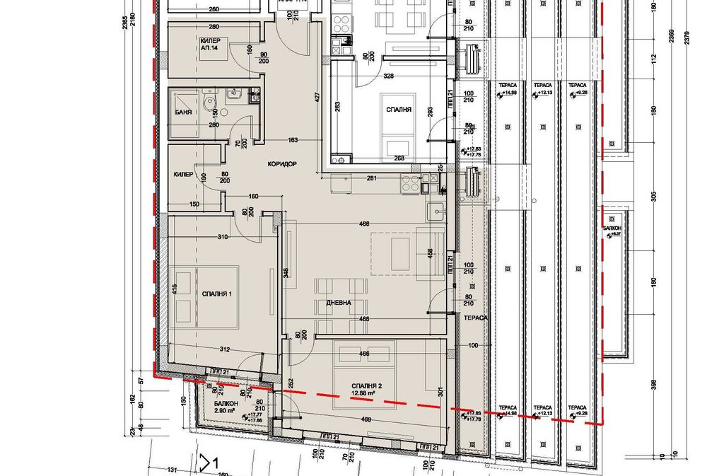 Продава се Тристаен апартамент в Варна, Левски - 110 кв.м за 1760 €/кв.м - Снимка #1