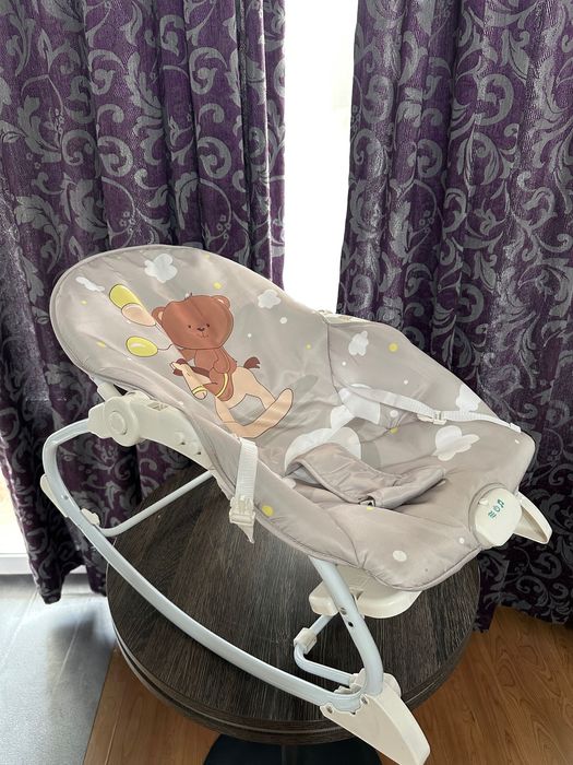 Музикален шезлонг Chipolino - Енджой, мече