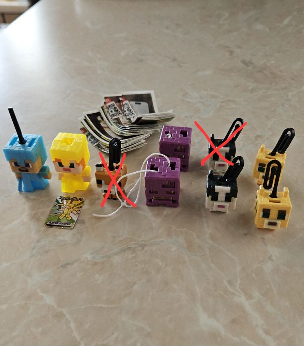 обмен фигурки майнкрафт киндер джой kinder joy Minecraft