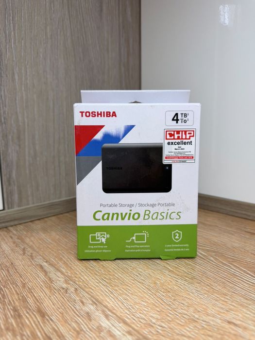 HDD hard disk extern 4TB Toshiba Canvio Basics USB 3.2 Gen 1 Negru - NOU
