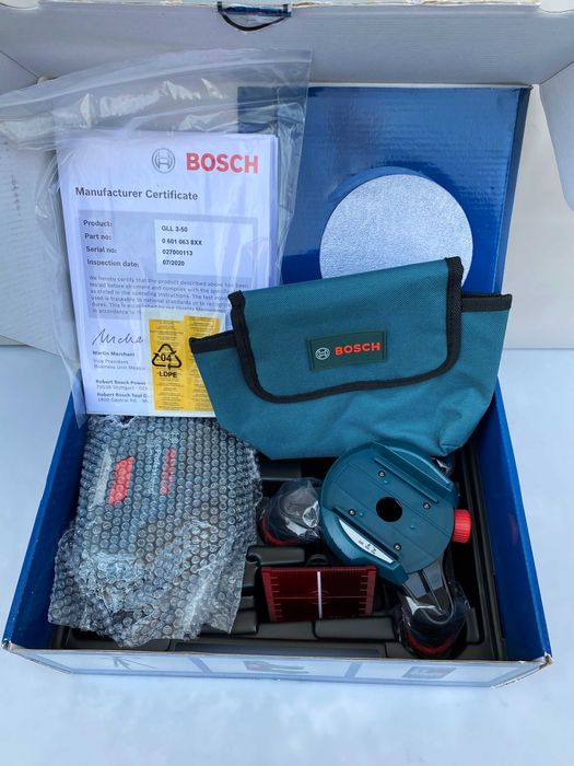 BOSCH GLL 3-50 - Нов линеен лазерен нивелир