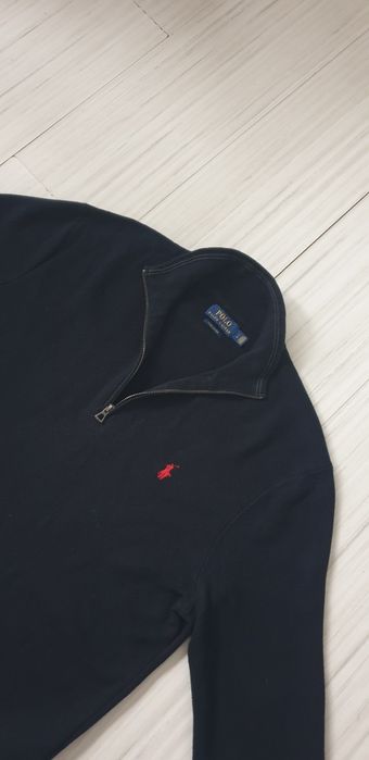 POLO Ralph Lauren Half Zip 3/4 Pima Cotton Knit  L ОРИГИНАЛ! Мъжко