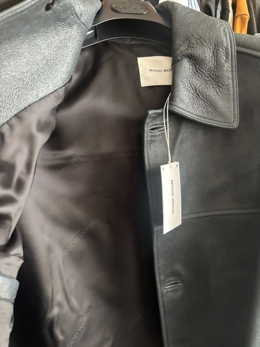 Wood Wood leather jacket