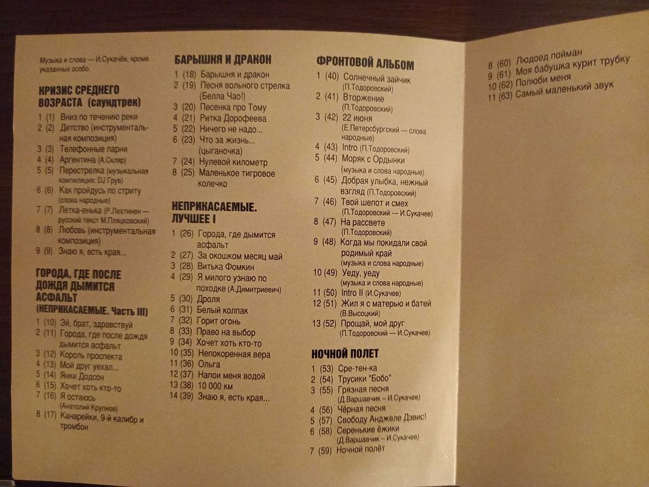 Гарик Сукачев. MP3 диски