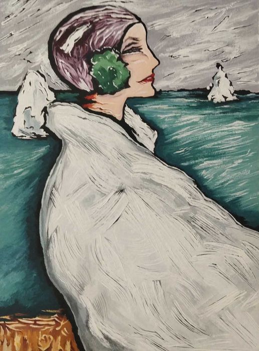 Tablou De vanzare : Reinterpretare Jean Pierre Cassigneul Le Bonnet de Bain, 1978