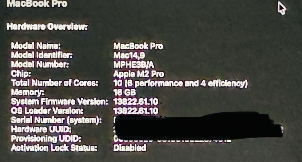 Macbook Pro 14” M2 Pro 2023, impecabil, k nou, full box, 91 cicluri